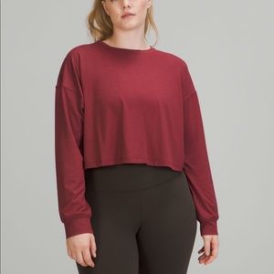 Lululemon mulled wine muscle love long sleeve shirt